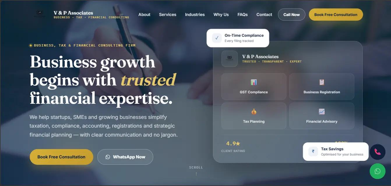 V&P Associates project screenshot